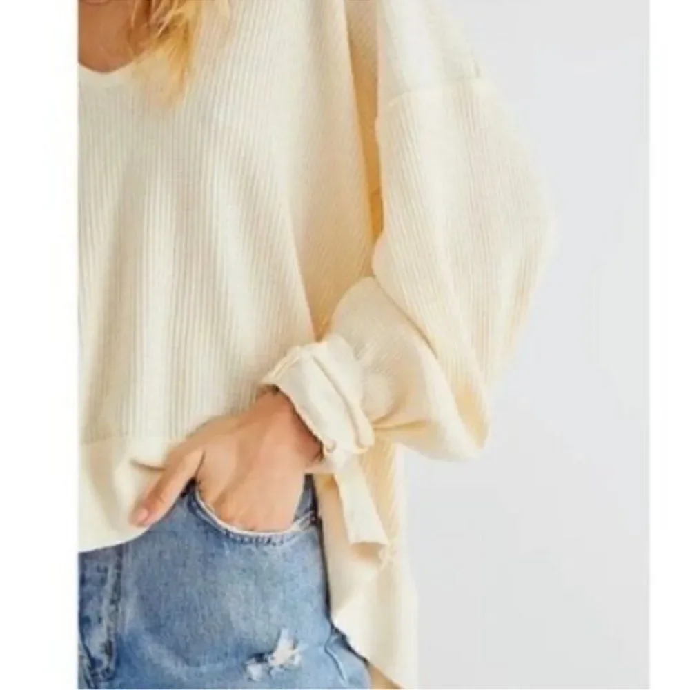 Free People Santa Clara thermal Alabaster